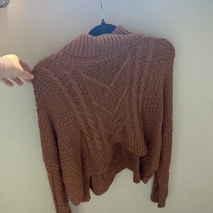 Cozy Brown Knit Sweater